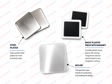 50mm x 50mm Fridge Magnet Raw Material – Pack of 100