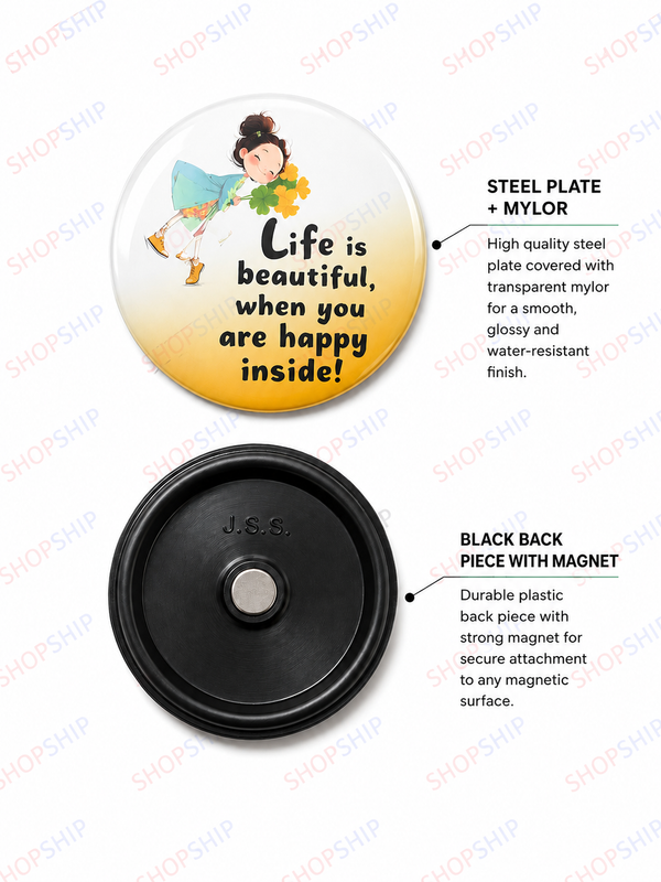 58mm Round Fridge Magnet Material (Neodymium) – Pack of 100 | Strong Magnetic Backing