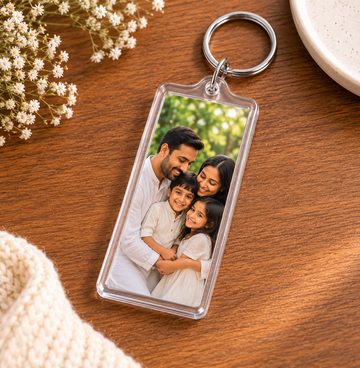 Rectangle shaped acrylic keychain blank, pack of 100
