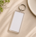 Rectangle shaped acrylic keychain blank, pack of 100