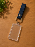 Long Rectangle Acrylic Keychain with strap (Pack of 50)