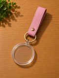 Circle Acrylic Keychain With Strap (Pack of 100)