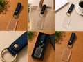 Long Rectangle Acrylic Keychain with strap (Pack of 50)