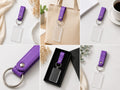 Long Rectangle Acrylic Keychain with strap (Pack of 50)