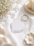 Heart shaped acrylic keychain blank, pack of 100