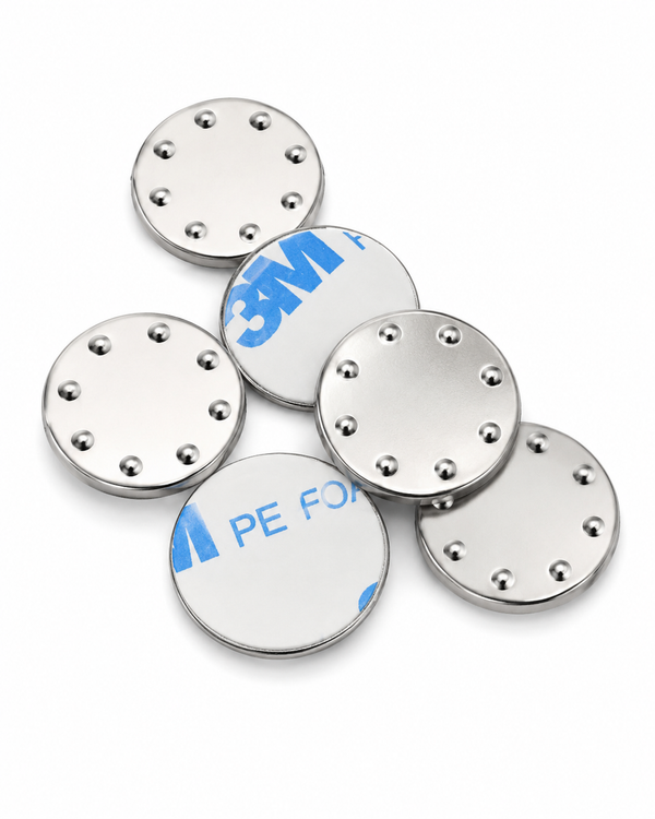 Button Badge Magnet with 3M Tape – Self-Adhesive Magnetic Back for Pin Badges