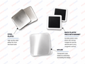 50mm x 50mm Fridge Magnet Raw Material – Pack of 100
